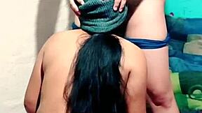 i give a great blowjob while showing my ass in thong