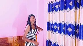 Feeling excited in hot threesome with Hanif, Popy, and Sumona