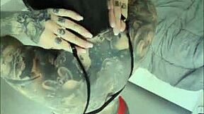 petite tattooed girl melody radford dances sexily