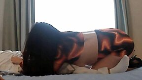 The brunette fucks with a monster cock, giving blowjob and orgasm.