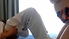 The brunette fucks with a monster cock, giving blowjob and orgasm.