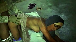 Soldier Drops Booty Outside Base