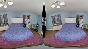 Rebecca Vanguard Stars in WankzVR Bedroom Scene