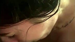 Skinny Slut Sucks Cock With Intense Passion In Amateur Video