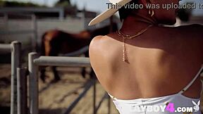 Perfect tits latina teen mia valentine posing outdoor and revealed stunning curvy body