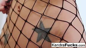 hot threesome with skinny teen brunette blowjob action