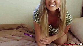 cute blonde stepsister addison lee gets fucked hard by her stepbrother in a casual home encounter