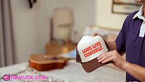 i'm river lynn, riding jay romero like a real cowgirl with my petite body