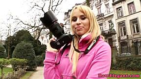 petite eurobabe pulled and drilled by black stud in close-up action. damn, that piercing shines!