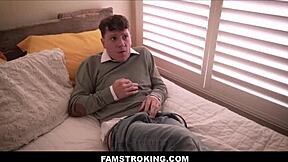 Famstroking - Big Tits Stepmom Catches Stepbrother Rissa May