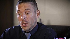 problematic teen punished by angry guy in garage, want to see the blowjob?