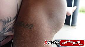 lorrany exotico and eliane furacao in garage threesome