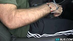 A juicy latina gets her ass fucked on the bus.