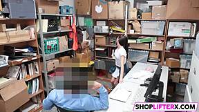 cutie carolina punished by officer for theft