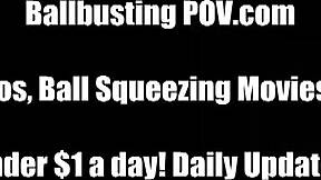 She makes him her ballbusting bitch in POV