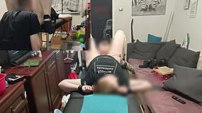 i was tied up and pounded hard on the massage table for an incredible orgasm