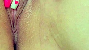 horny cutie fingers shaved pussy to orgasm.