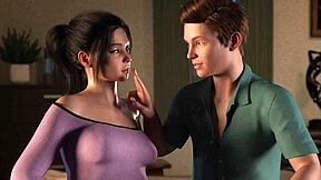 Teaching virgin girlfriend sex with hairless pussy and monster cock