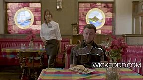 I carry fucked that petite asian waitres so hard