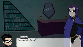 Starfire Teases With Her Sucking Skills