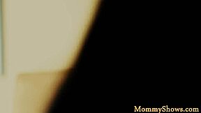 adorable teen 18+ in stockings pleasures bigtits milf mother-in-law orally in lesbian storyline 😍