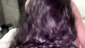 After cleaning, she gives a submissive blowjob at SubmissiveAdventures