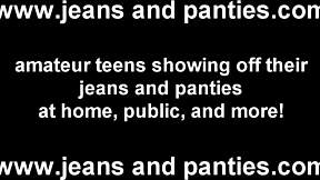 i want to give you a peek under my jeans at my panties