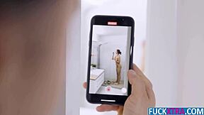 tiny emily mayers, uh, long shower fun!