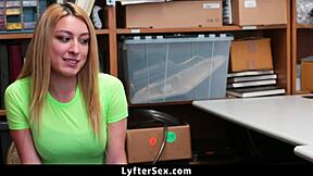 Store guard catches a teen trying to steal and delivers harsh punishment - Lyftersex