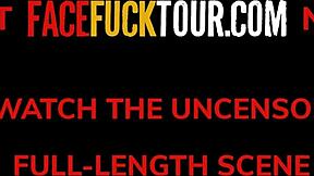 Face Fuck Tour - Petite Lola Heart Taking Rough Big Dick Throat Pie