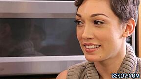 pornstar babe feels intense pleasure getting fucked in a group scene with facials and cumshots