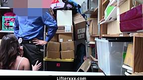 Stepdad and LP officer strike hardcore deal in garage to save teen stepdaughter from jail - LifterXXX