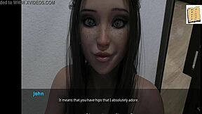 WVM 43 JAMIE IS GETTING BETTER AT DEEPTHROAT in this cartoon hentai game.