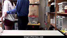 mall officer busts teen hiding stuff in her bag at shopliftersex