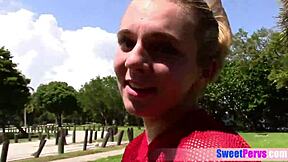 I am a Latina teen footballer playing with my coach's big balls