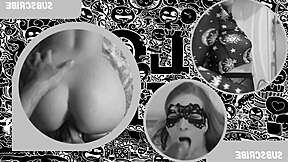 Petite girl rides huge cock 😍