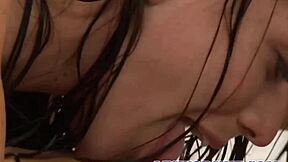 Lesbian teen interrupts friend in shower for scissoring 😘