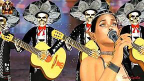 skinny teen brunette with tight pussy in panties cries during ass play