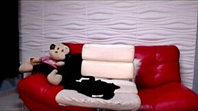 Watch this hot latina teen masturbate with vibrator on webcam.