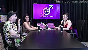 Her biggest fetish is cuckold and being cheated on - Evelyn Zain in sheer red lingerie.