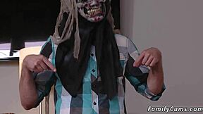 step mom helps duddys snag good grades with spooky fun