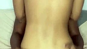 18-year-old babe rides black cock hard. She craves that creamy milk finish.