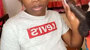 Stepsister sucks 11 inches of hard BBC after verbal tease