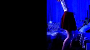 Noita's Seductive Dance Teases Us. Young Brunette's Moves Rip Clothes in Homemade Clip!