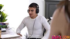 I banged my stepbro in class, Megan Marx and Victor Ray