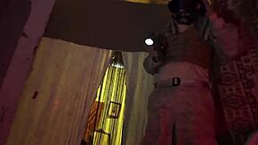 Czech Blonde Teases In Army Uniform