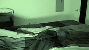 roommate came back late and we shared the bed with big cocks