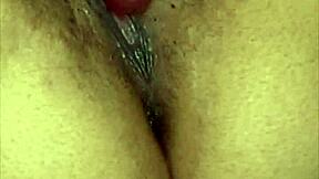 Ebony bbw whore uses toys on her fat pussy intensely in missionary