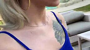 blonde teen kiara cole banged hard in public pov