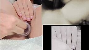 petite teen 18+ babe masturbates watching sexy lesbian amateurs in casual story